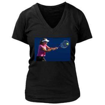 Jelena Dokic Women's Deep V-Neck TShirt