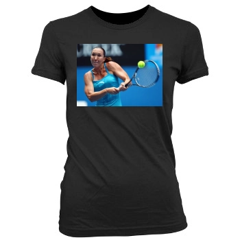 Jelena Jankovic Women's Junior Cut Crewneck T-Shirt