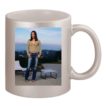 Jennifer Garner 11oz Metallic Silver Mug