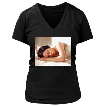 Christina Ricci Women's Deep V-Neck TShirt