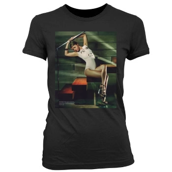 Christina Ricci Women's Junior Cut Crewneck T-Shirt