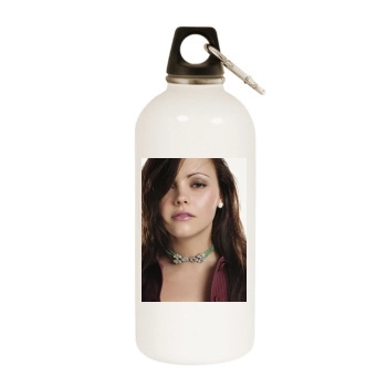 Christina Ricci White Water Bottle With Carabiner