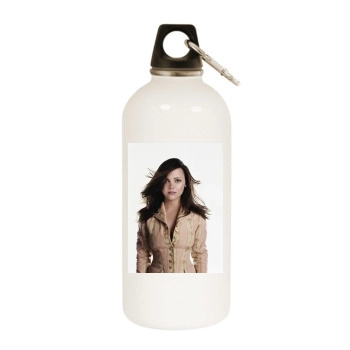 Christina Ricci White Water Bottle With Carabiner