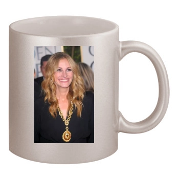 Julia Roberts 11oz Metallic Silver Mug