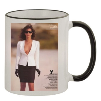 Christy Turlington 11oz Colored Rim & Handle Mug