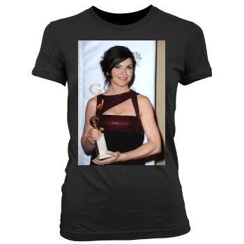 Julianna Margulies Women's Junior Cut Crewneck T-Shirt