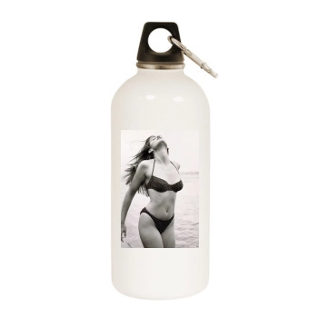 Cindy Crawford White Water Bottle With Carabiner