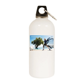 Cindy Crawford White Water Bottle With Carabiner