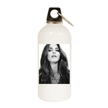 Cindy Crawford White Water Bottle With Carabiner