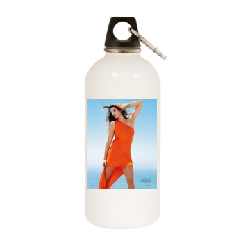 Cindy Crawford White Water Bottle With Carabiner