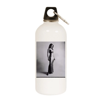 Cindy Crawford White Water Bottle With Carabiner