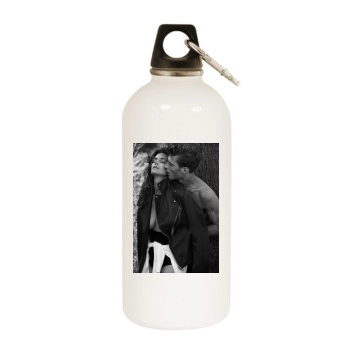 Cindy Crawford White Water Bottle With Carabiner