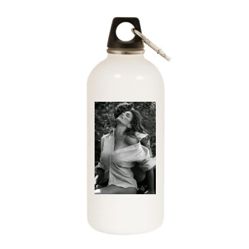 Cindy Crawford White Water Bottle With Carabiner