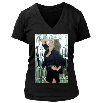 Cindy Margolis Women's Deep V-Neck TShirt