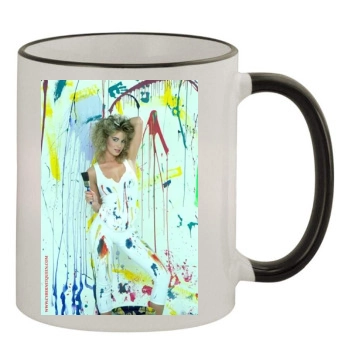 Cindy Margolis 11oz Colored Rim & Handle Mug