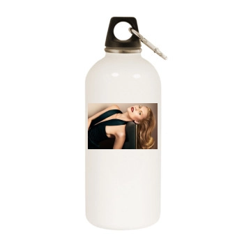 Claire Danes White Water Bottle With Carabiner