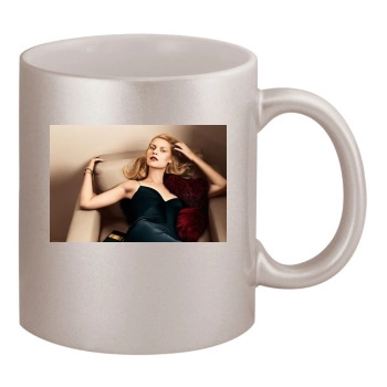 Claire Danes 11oz Metallic Silver Mug