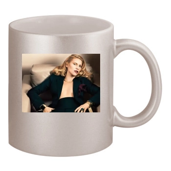 Claire Danes 11oz Metallic Silver Mug