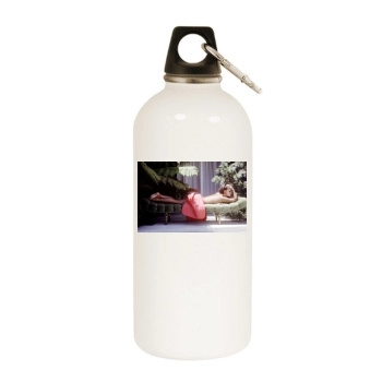 Claudia Cardinale White Water Bottle With Carabiner