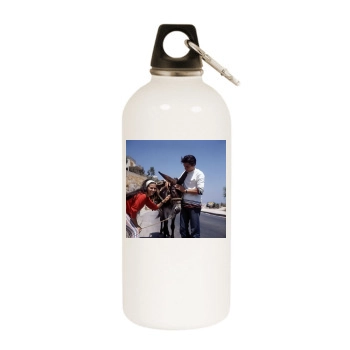 Claudia Cardinale White Water Bottle With Carabiner