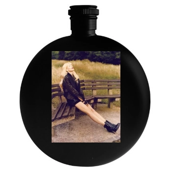 Claudia Schiffer Round Flask