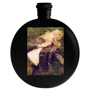 Claudia Schiffer Round Flask