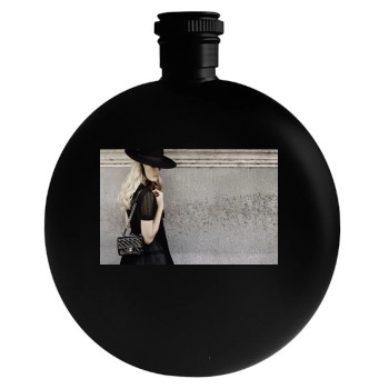 Claudia Schiffer Round Flask