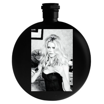 Claudia Schiffer Round Flask