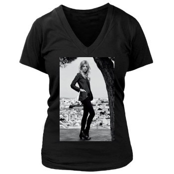 Clemence Poesy Women's Deep V-Neck TShirt