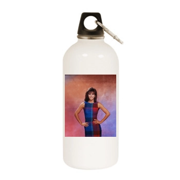 Courteney Cox White Water Bottle With Carabiner