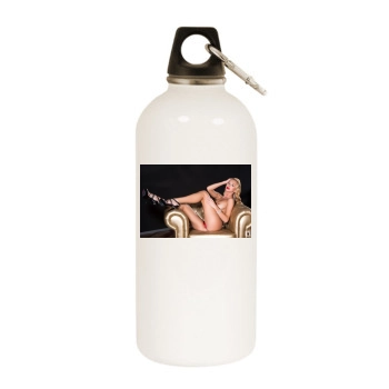 Coxy White Water Bottle With Carabiner