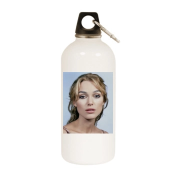 Keira Knightley White Water Bottle With Carabiner