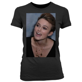 Keira Knightley Women's Junior Cut Crewneck T-Shirt