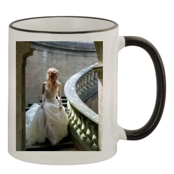 Keira Knightley 11oz Colored Rim & Handle Mug