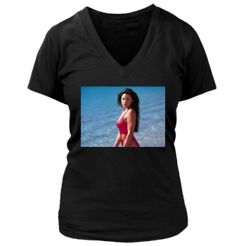 Krista Allen Women's Deep V-Neck TShirt