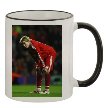 Liverpool 11oz Colored Rim & Handle Mug