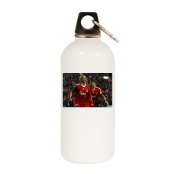 Liverpool White Water Bottle With Carabiner