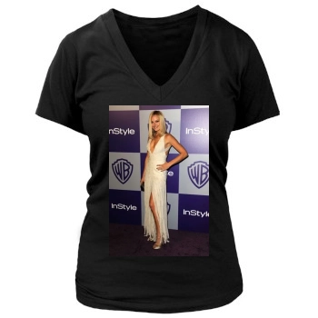 Malin Akerman Women's Deep V-Neck TShirt