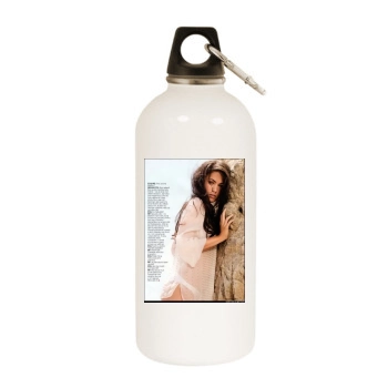 Megan Fox White Water Bottle With Carabiner