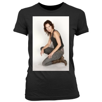 Lena Headey Women's Junior Cut Crewneck T-Shirt