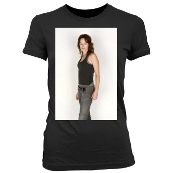 Lena Headey Women's Junior Cut Crewneck T-Shirt