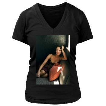 Lena Headey Women's Deep V-Neck TShirt