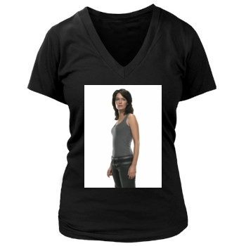 Lena Headey Women's Deep V-Neck TShirt