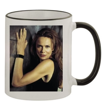 Lena Olin 11oz Colored Rim & Handle Mug