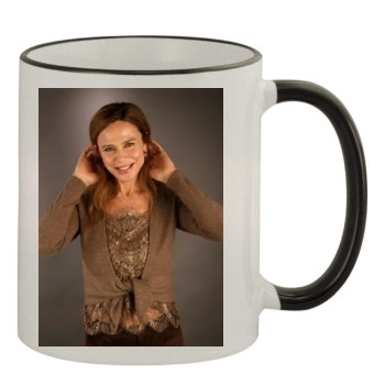 Lena Olin 11oz Colored Rim & Handle Mug