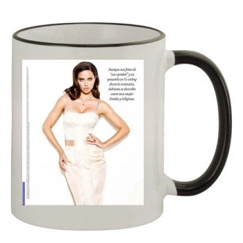 Adriana Lima 11oz Colored Rim & Handle Mug