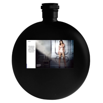 Adriana Lima Round Flask