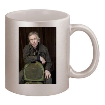 Alan Rickman 11oz Metallic Silver Mug