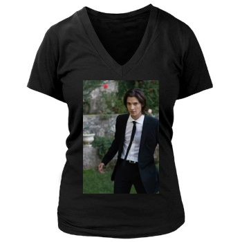 Ben Barnes Women's Deep V-Neck TShirt