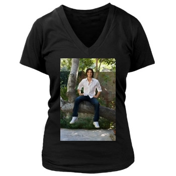 Ben Barnes Women's Deep V-Neck TShirt